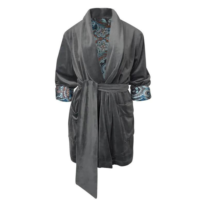 Latifa Blazer.Γυναικείο Velvet Σακάκι Γκρι