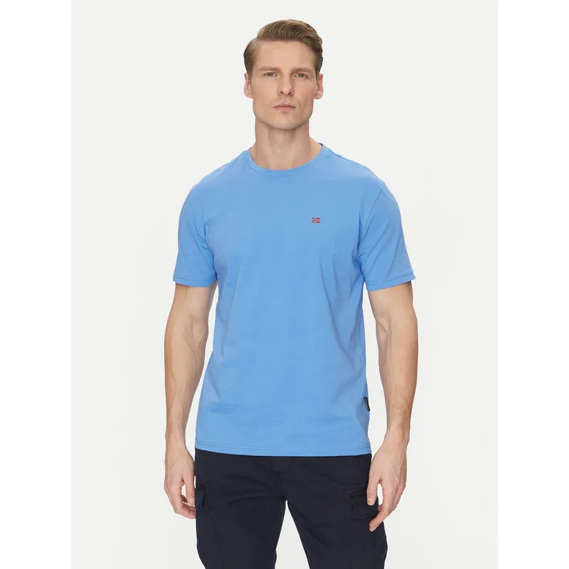 Napapijri T-Shirt Salis NP0A4H8D Μπλε Regular Fit