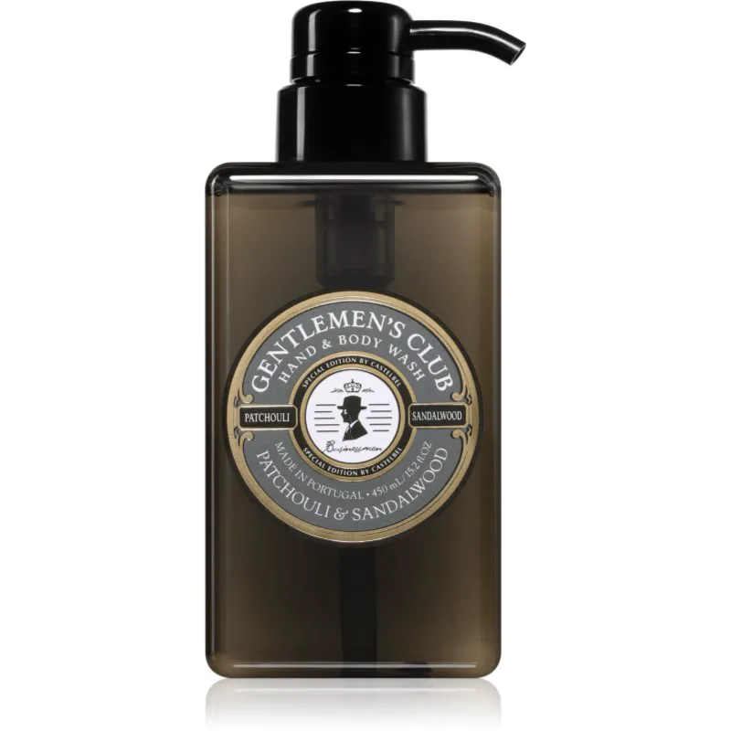 Castelbel Gentlemen's Club Patchouli & Sandalwood πολυτελές ρευστό σαπούνι για χέρια και σώμα 450 ml