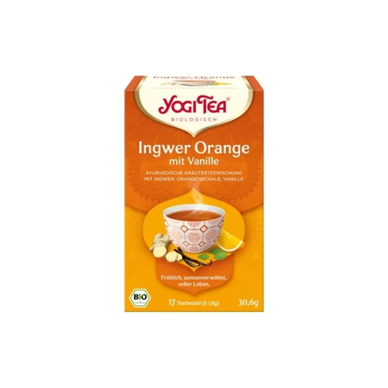 Yogi Tea Organic Herbal Tea With Ginger, Orange & Vanilla, 30.60 G