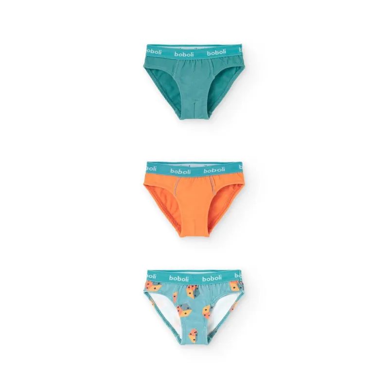 Εσώρουχα σλιπ 3 τεμ. αγόρι Boboli-932071-9675-Multicolor