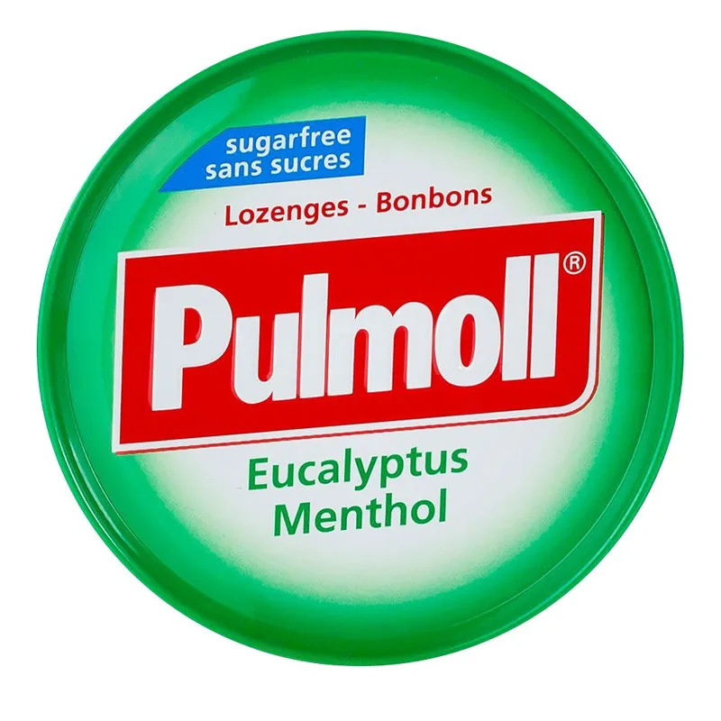 Pulmoll Sugar Free Candies with Eucalyptus & Menthol Καραμέλες με Ευκάλυπτο & Μενθόλη 45gr