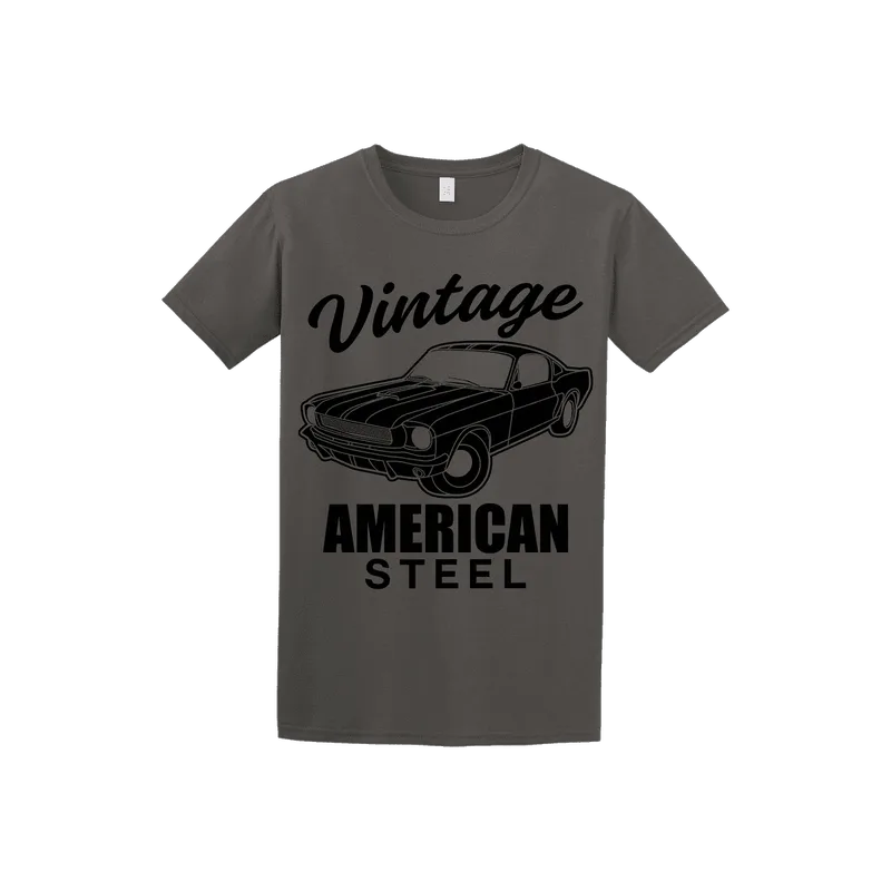 Κοντομάνικη μπλούζα Vintage American Steel