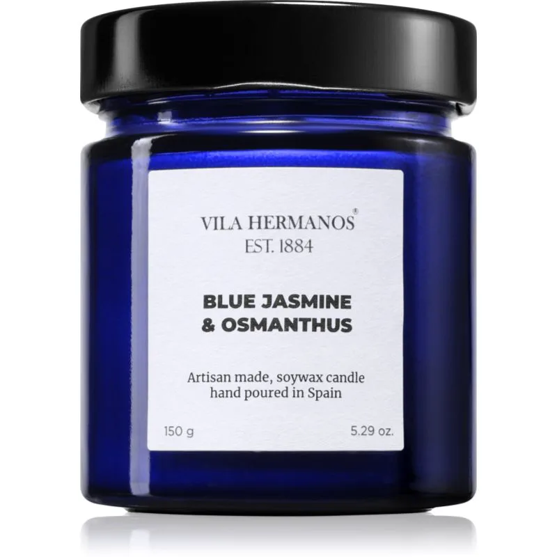 Vila Hermanos Apothecary Cobalt Blue Blue Jasmine & Osmanthus αρωματικό κερί 150 γρ