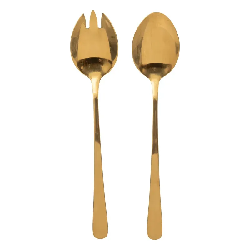 Secret De Gourmet Σετ Σαλάτας 2τμχ. Inox Shadow Χρυσό