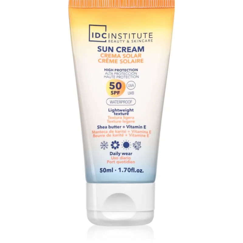 IDC Institute Sun Cream αδιάβροχη αντηλιακή κρέμα SPF 50 50 ml