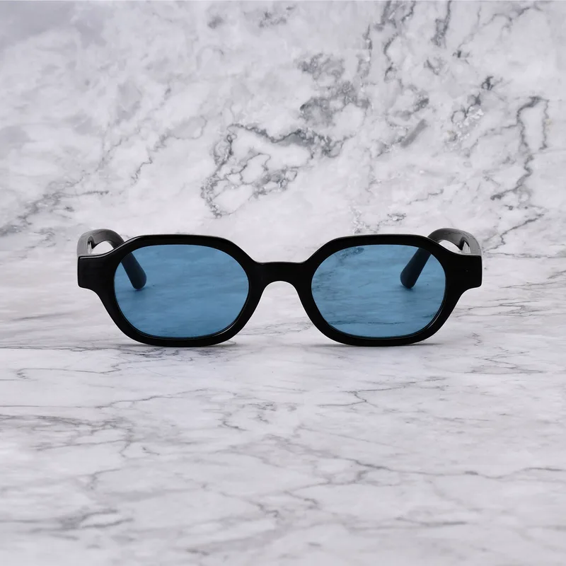 NICO 33EP2 - NICO - BLACK - BLUE Sunglasses | Black | Blue Shades | Explicit Poets Sunglasses