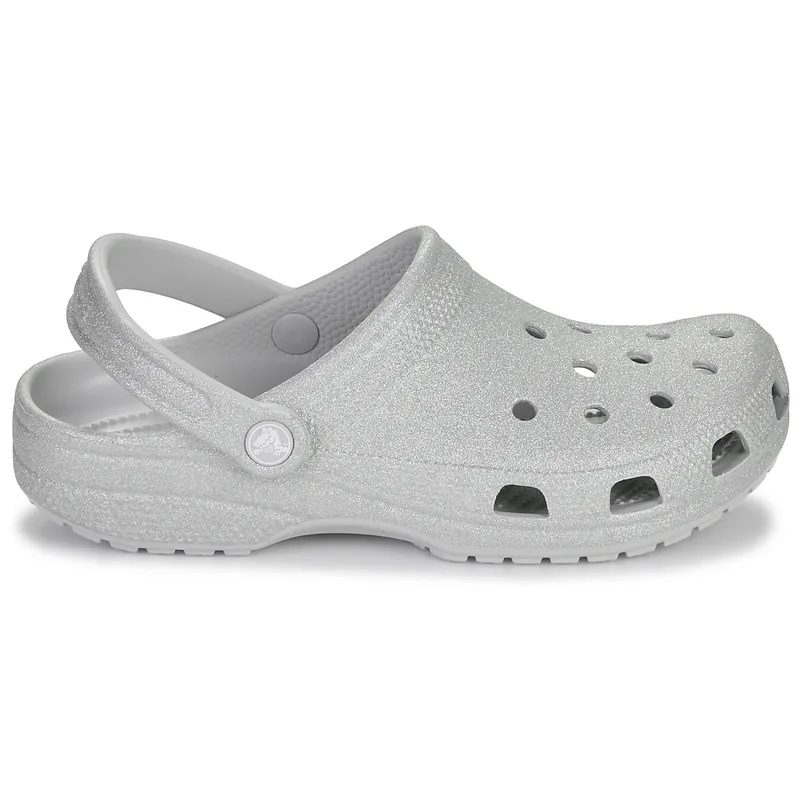 Γυναικεία Ανατομικά Σαμπό Crocs Classic 205942-0IC Ασημί Glitter