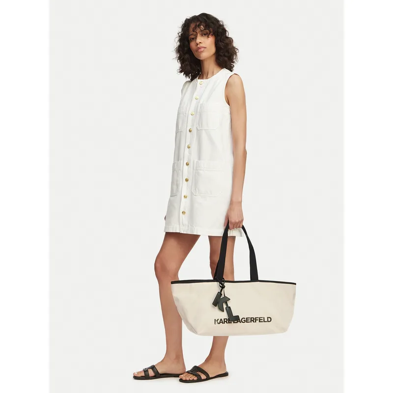 Τσάντα KARL LAGERFELD B2W50017 Ανοιχτό μπεζ