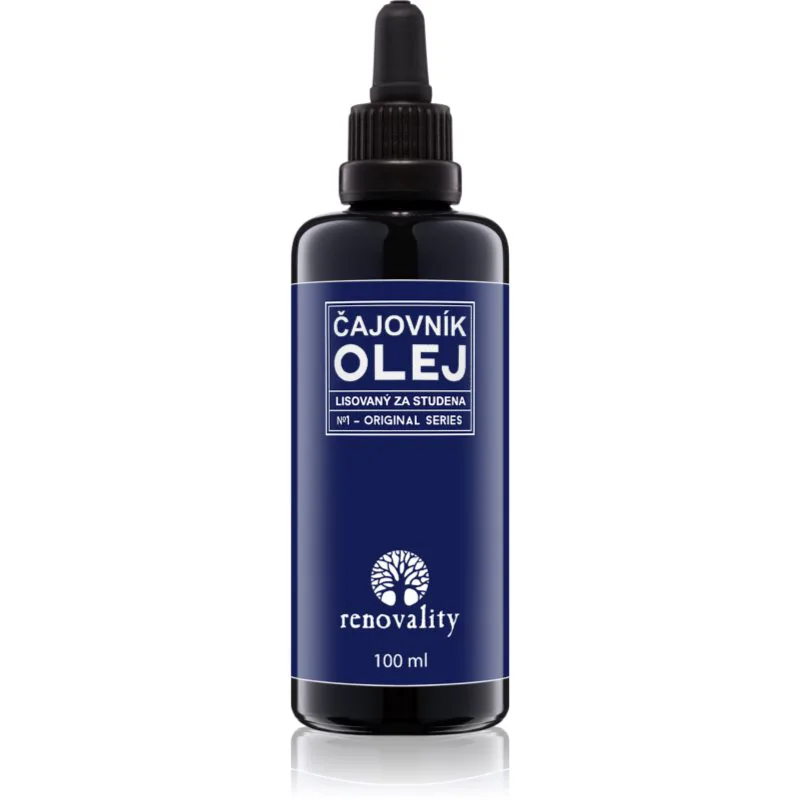 Renovality Original Series Cold-Pressed Tea Tree Oil λάδι προσώπου για ώριμη επιδερμίδα προσώπου 100 ml