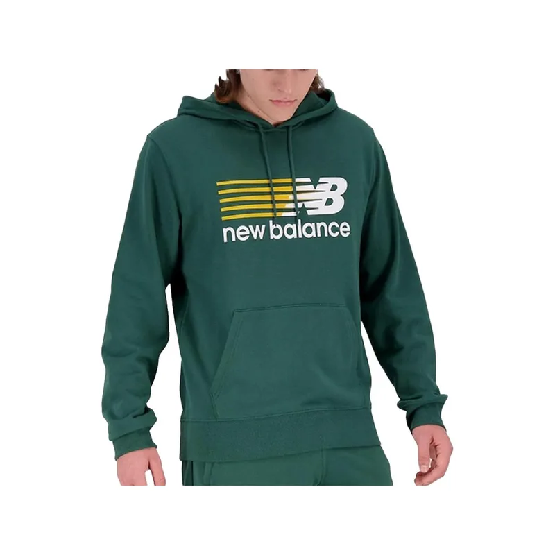 Φούτερ New Balance Sweat à capuche avec logo graphique en vert