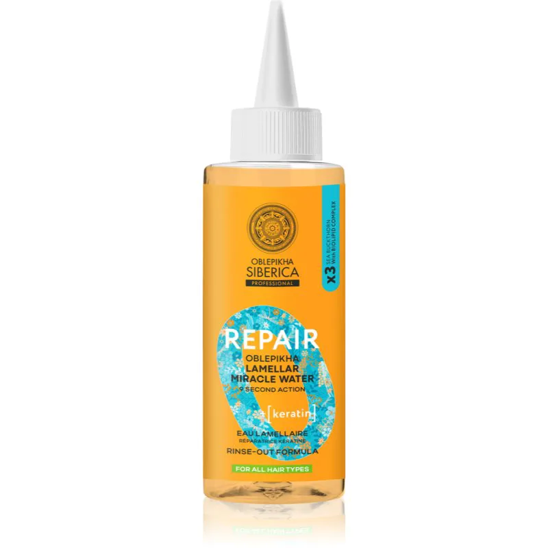 Natura Siberica Oblepikha Siberica Repair μικυλλιακό νερό για την ενίσχυση και λάμψη μαλλιών 200 ml