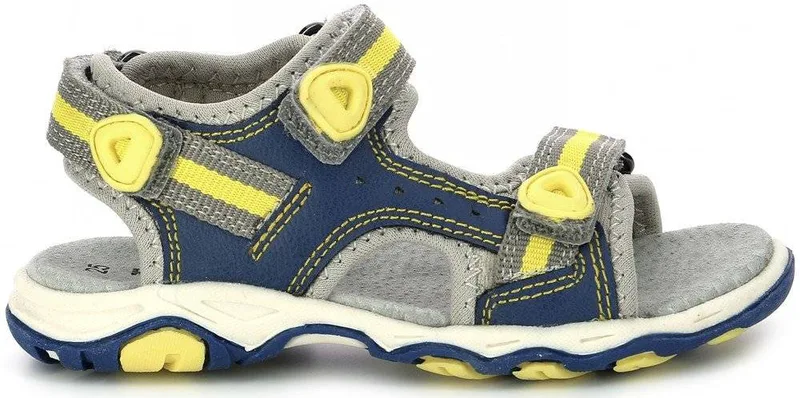 ΣΑΝΔΑΛΙΑ KICKERS KIWI 558522 ΣΚΟΥΡΟ ΜΠΛΕ/ΚΙΤΡΙΝΟ (EU:30)