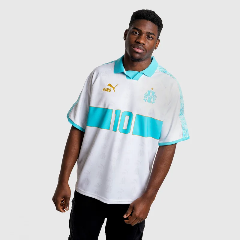 PUMA Olympique de Marseille KING Retro Ανδρική Ποδοσφαιρική Φανέλα (9000262785_92424)