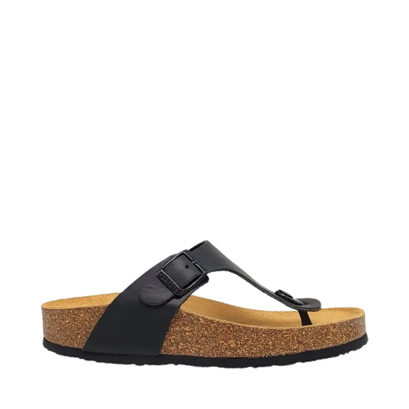 Plakton δερμάτινα flatforms 341671 μάυρο