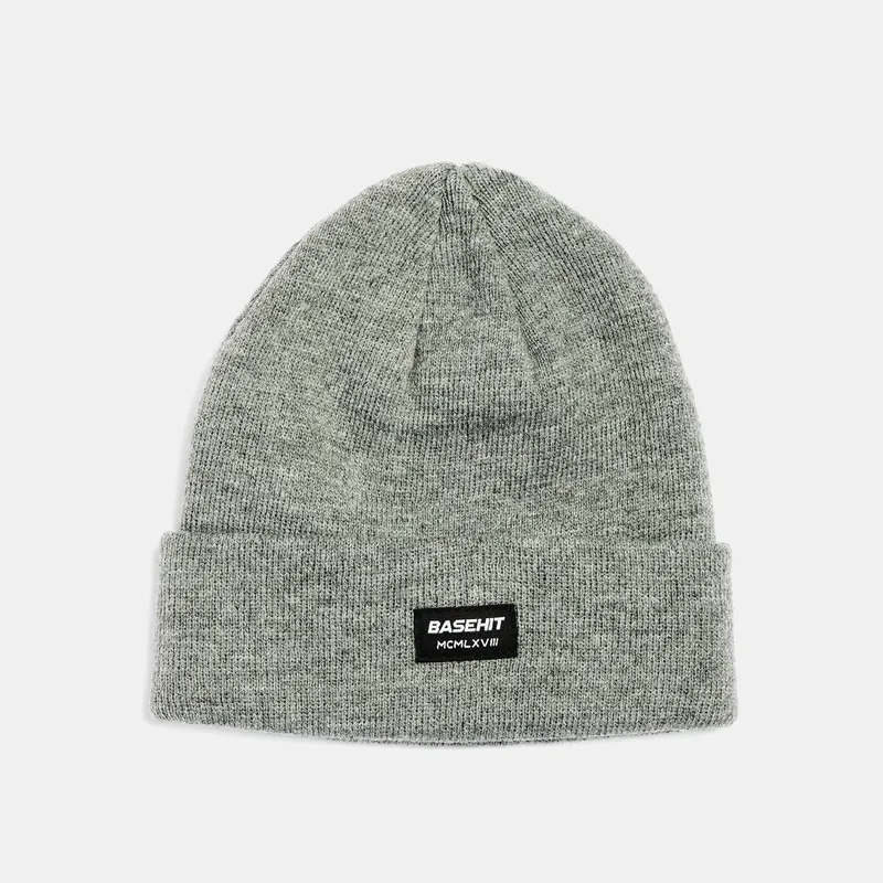 BASEHIT CLASSIC UNISEX BEANIE ΓΚΡΙ