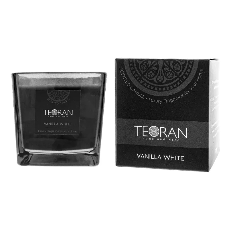Αρωματικο κερί Vanilla White τετράγωνο 210 γρ Teoran Τετράγωνο 210gr