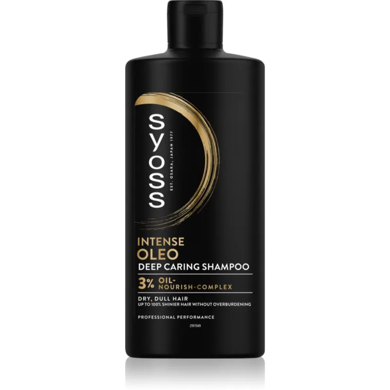 Syoss Intense Oleo σαμπουάν Για λάμψη και απαλότητα μαλλιών 440 ml
