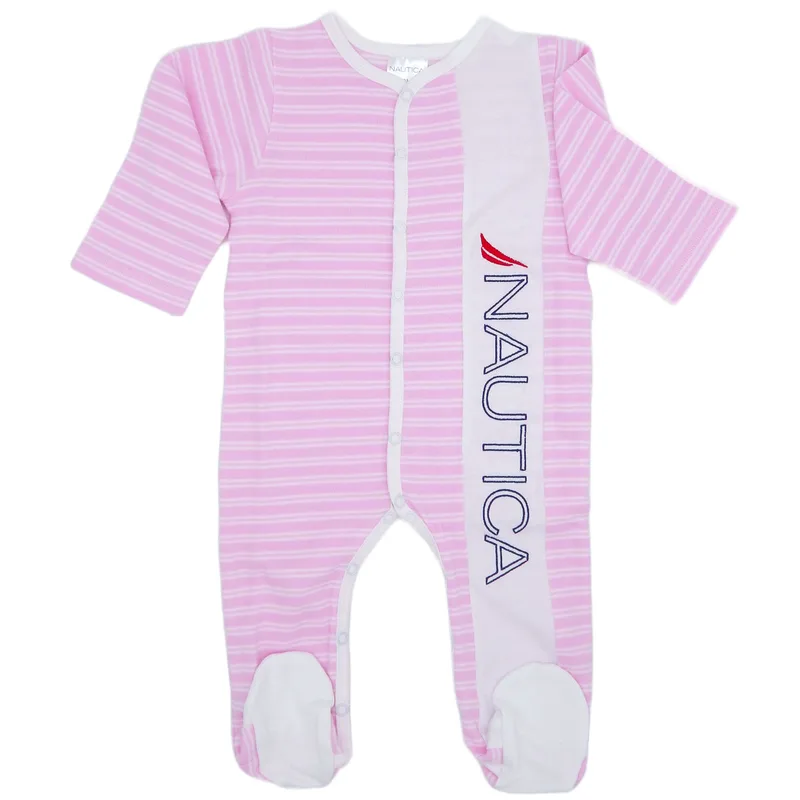 Φορμάκι Βρεφικό Μακρυμάνικο Nautica Ροζ Ριγέ 68 CM (3-6M) 68 CM (3-6M)