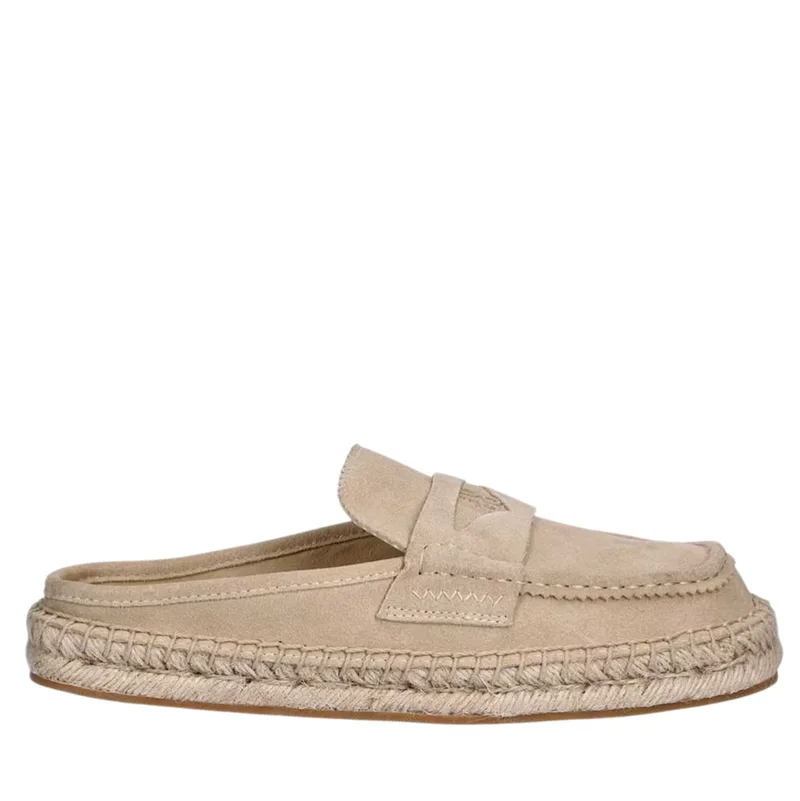 Γυναικεία Δερμάτινα Brinn Mules Μπεζ HUGO 50563734-277
