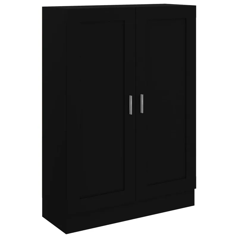 vidaXL Βιβλιοθήκη Μαύρη 82,5 x 30,5 x 115 εκ. Επεξ. Ξύλο