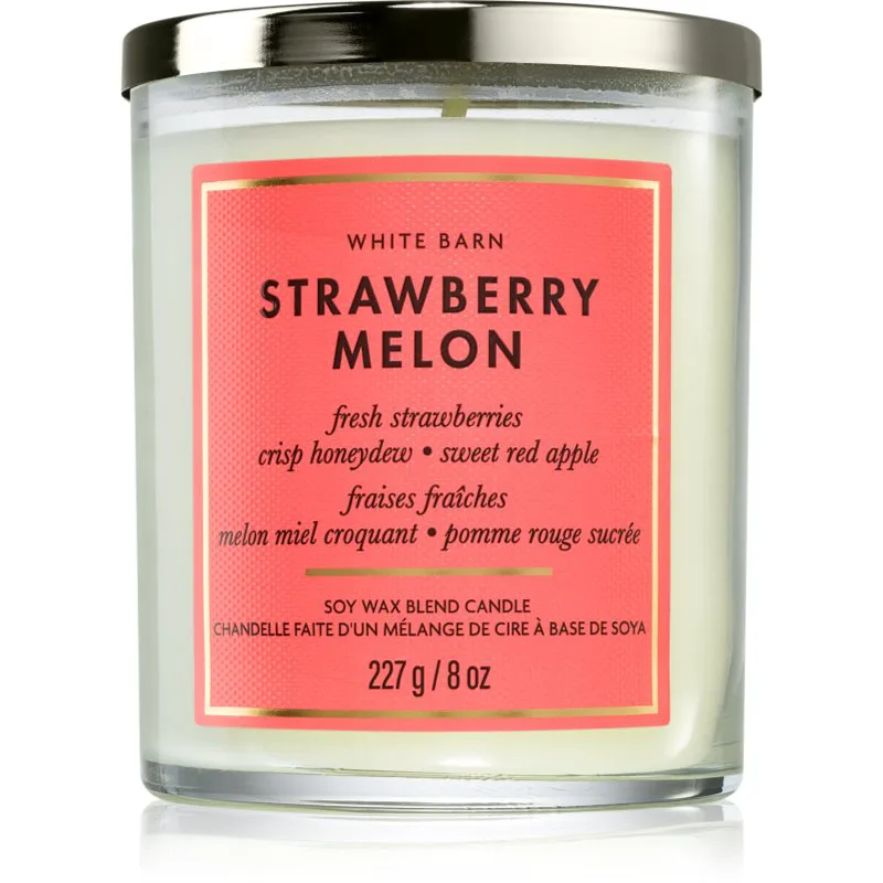 Bath & Body Works Strawberry Melon αρωματικό κερί 227 γρ