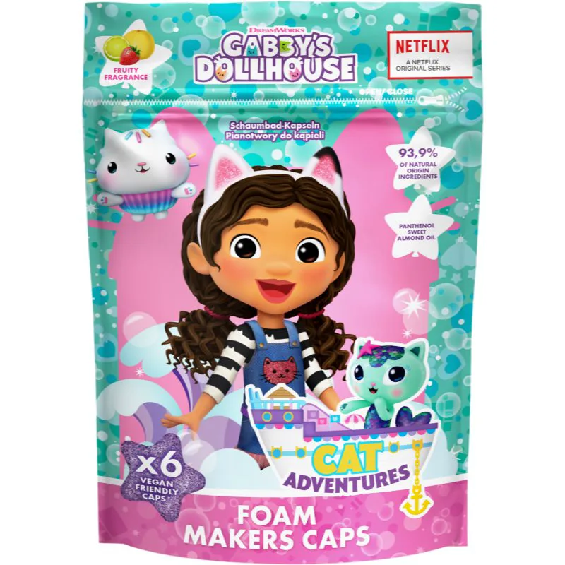 Gabby's Dollhouse Foam Makers αφρόλουτρο μπάνιου για παιδιά 3y+ 6x16 γρ