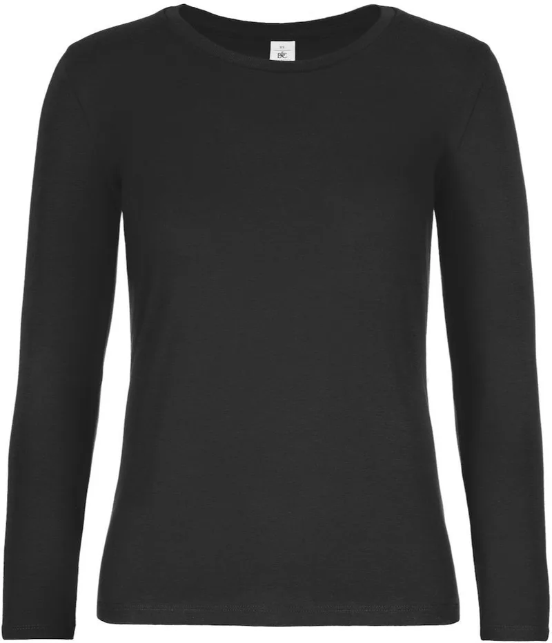 Γυναικείο μακρυμάνικο T- Shirt B & C TW08T Black