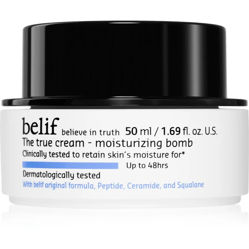 belif The True Cream Moisturizing Bomb βαθιά ενυδατική κρέμα s ceramidy a peptidy 50 ml