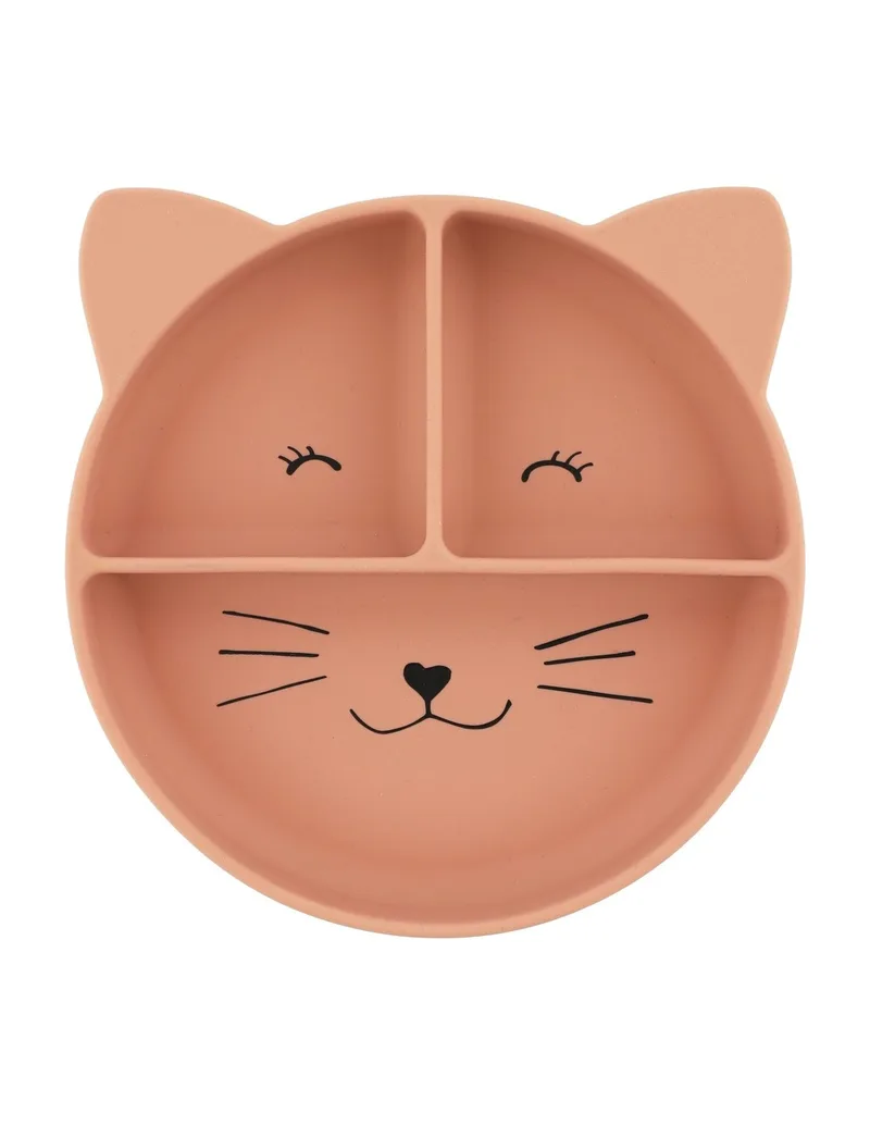 Trixie Πιάτο Σιλικόνης Με Χωρίσματα Με Βεντούζα Mrs. Cat