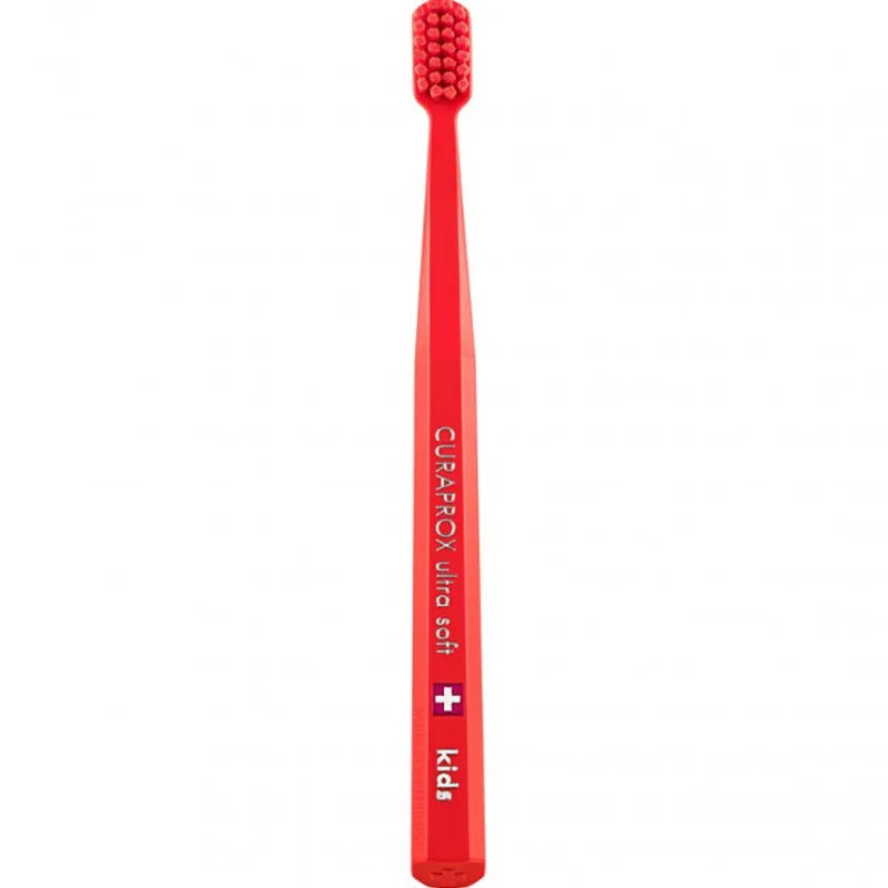 Curaprox Kids CS 5500 Ultra Soft Toothbrush 4-12 Years Παιδική Οδοντόβουρτσα με Μικρή Κεφαλή & Εξαιρετικά Μαλακές Ίνες 1 Τεμάχιο - Κόκκινο