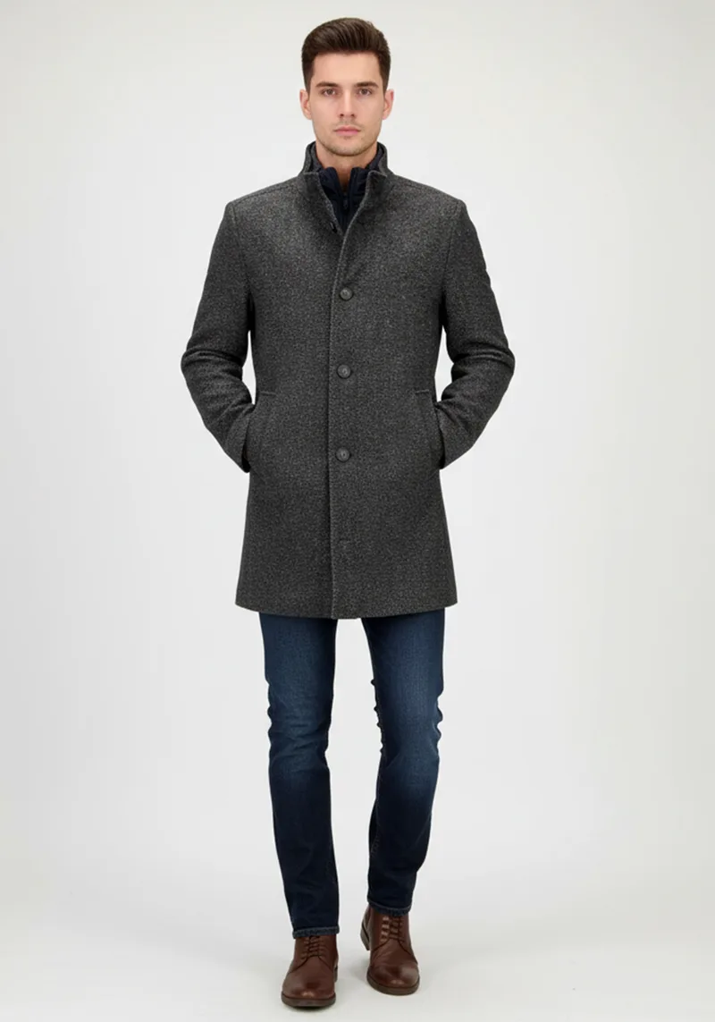 Fynch Hatton Παλτό της σειράς Tweed - 1510 2432 920 Grey silver