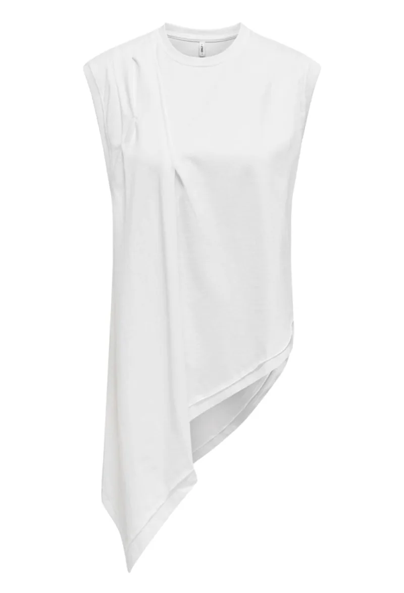 Top Only Onljill Life Jrs 15321382-Bright White Γυναικείο