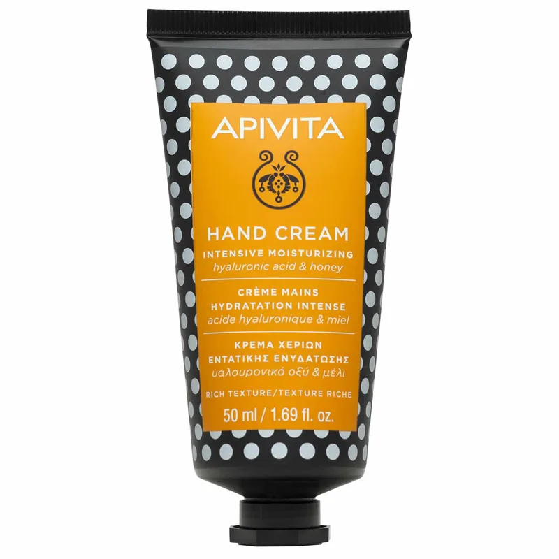 Apivita Intensive Moisutrizing Hand Cream Κρέμα Χεριών Εντατικής Ενυδάτωσης με Υαλουρονικό Οξύ & Μέλι 50ml