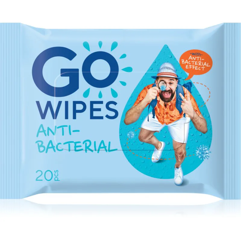 GoWipes Antibacterial δροσιστικά υγρά μαντηλάκια με αντιβακτηριακή δράση 20 τμχ