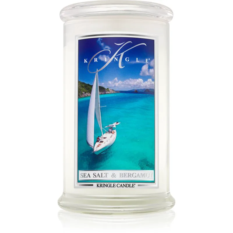 Kringle Candle Sea Salt & Bergamot αρωματικό κερί 623 γρ