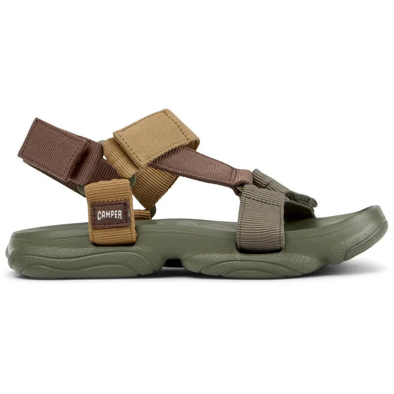 CAMPER Karst Sandal - Πέδιλα Για Γυναικεία - Καφέ,Πράσινο, Μέγεθος 39, Cotton fabric