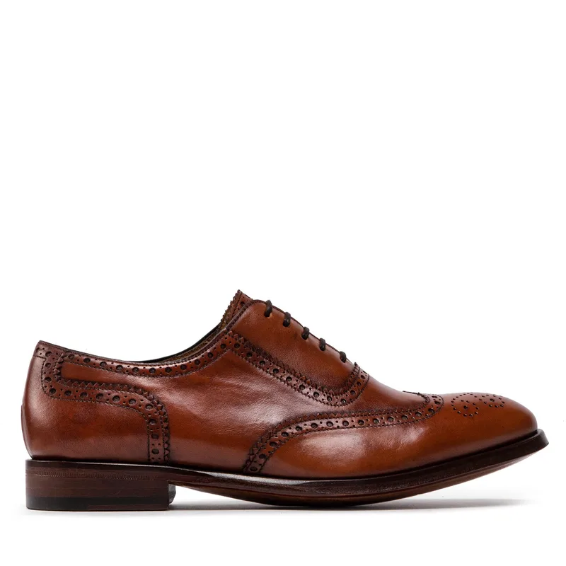 Κλειστά παπούτσια Lord Premium Brogues 5501 Καφέ