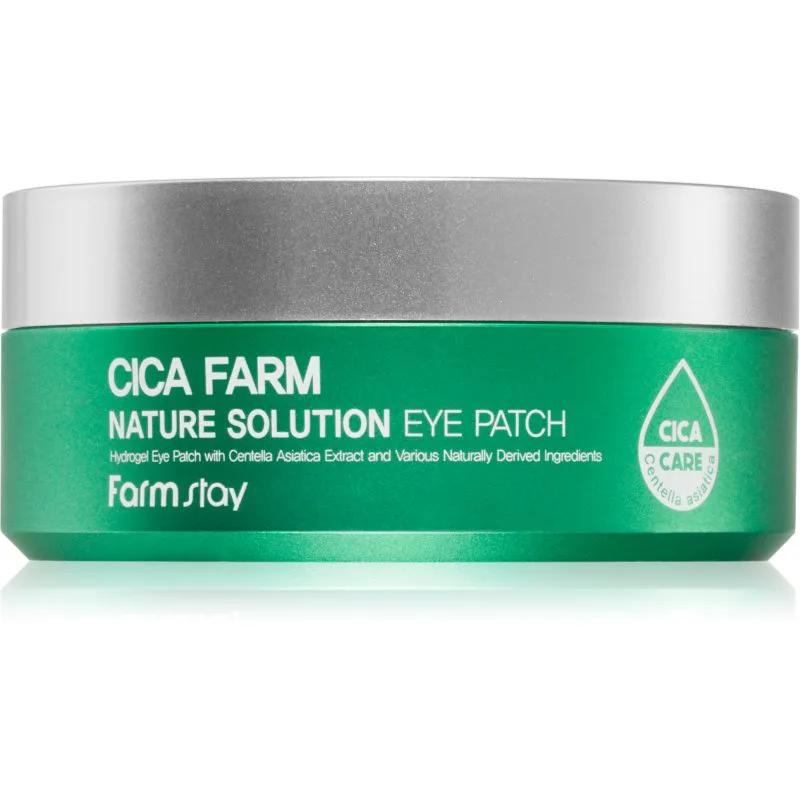 Farmstay Cica Farm Nature Solution μάσκα υδρογέλης για γύρω από τα μάτια 60 τμχ