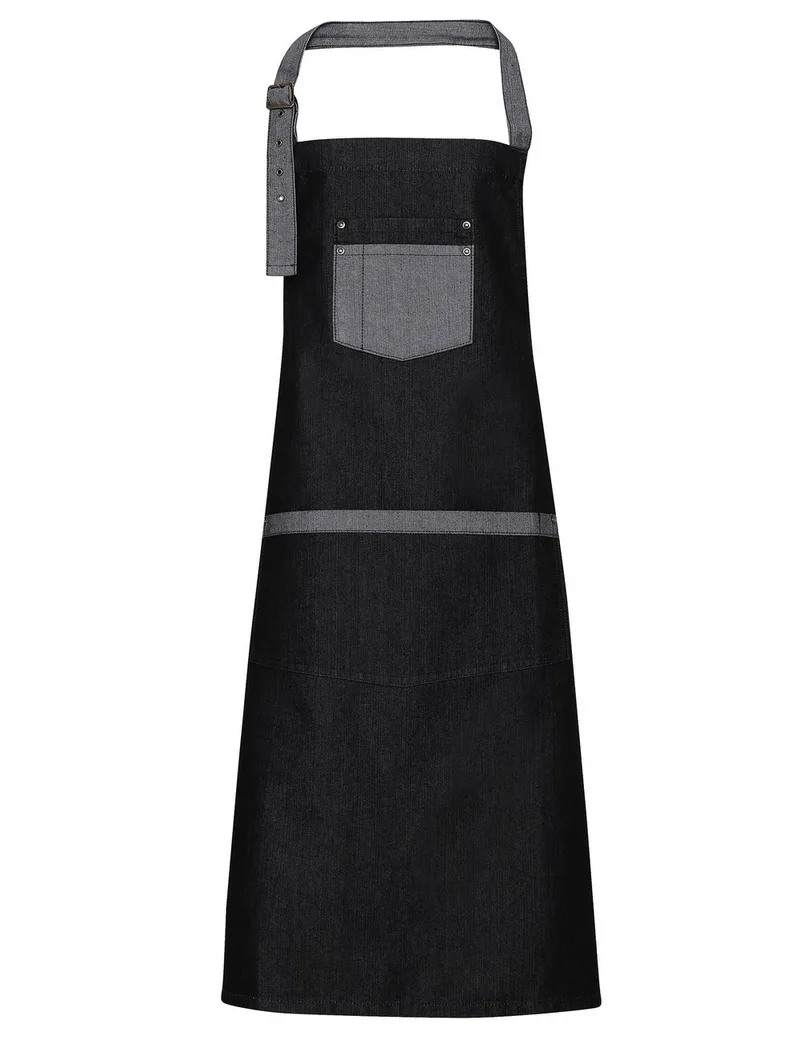 Ποδιά Ολόσωμη Τζιν Δίχρωμη PREMIER PR127 Domain Black Denim