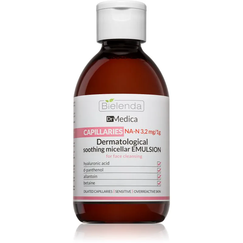 Bielenda Dr. Medica Capillaries μικυλλιακό γάλα εξουδετερώνει την ερυθρότητα 250 ml