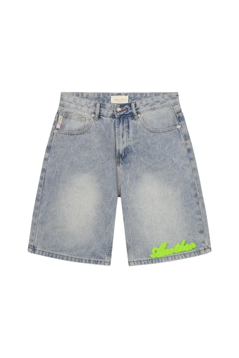 ANOTHER COTTON LAB Shorts - Βερμούδες ACL Logo Jorts - BLUE-PD00006817-BLUE
