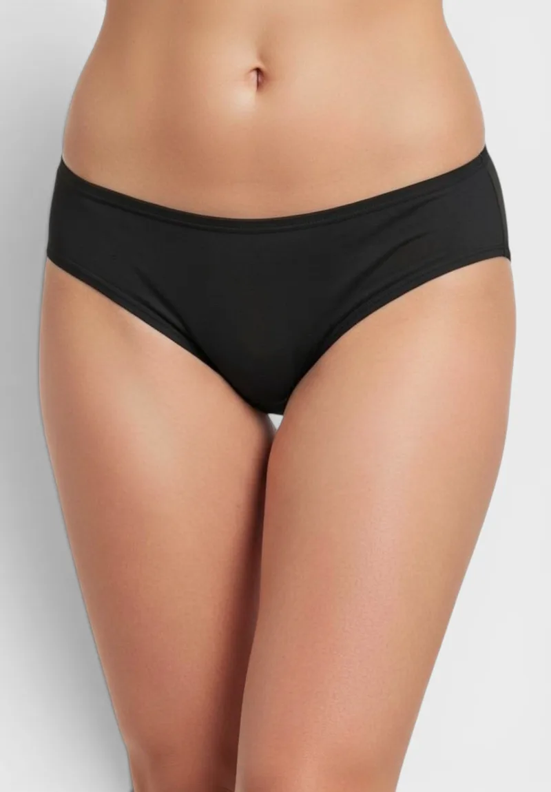 Γυναικείο Slip Bikini Kota Βαμβακερό 6 Τεμαχίων Μαύρο KT5002-2-Μαύρο