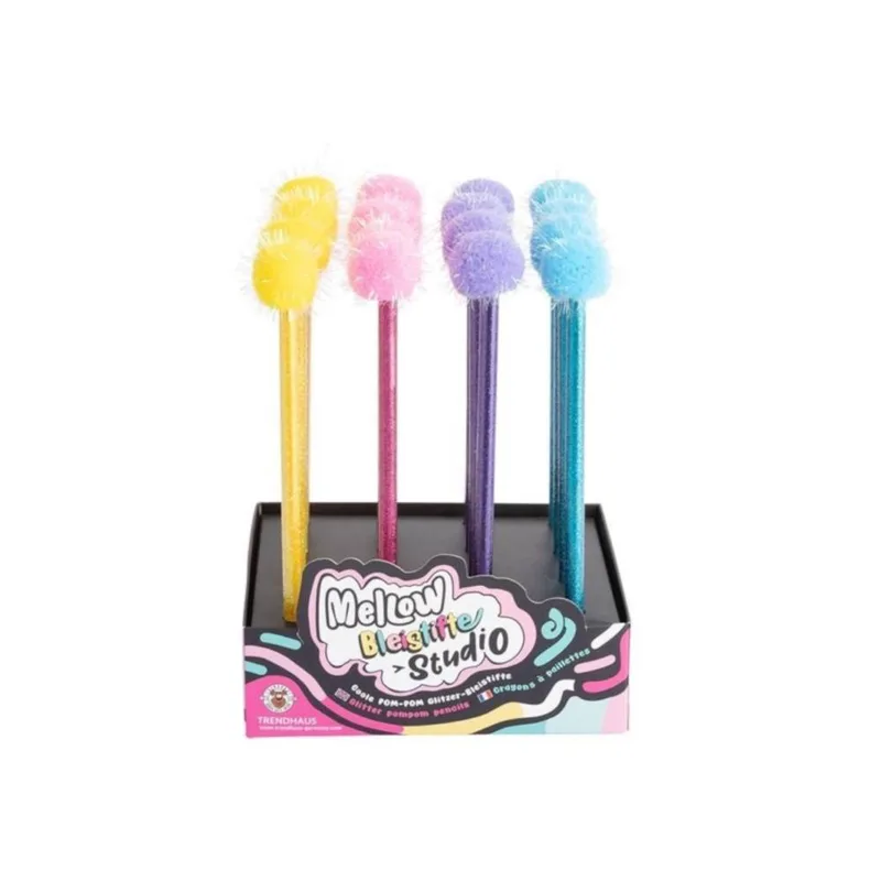 ΜΟΛΥΒΙ TREND MELLOW GLITTER POMPOM (τυχαία επιλογή χρώματος)