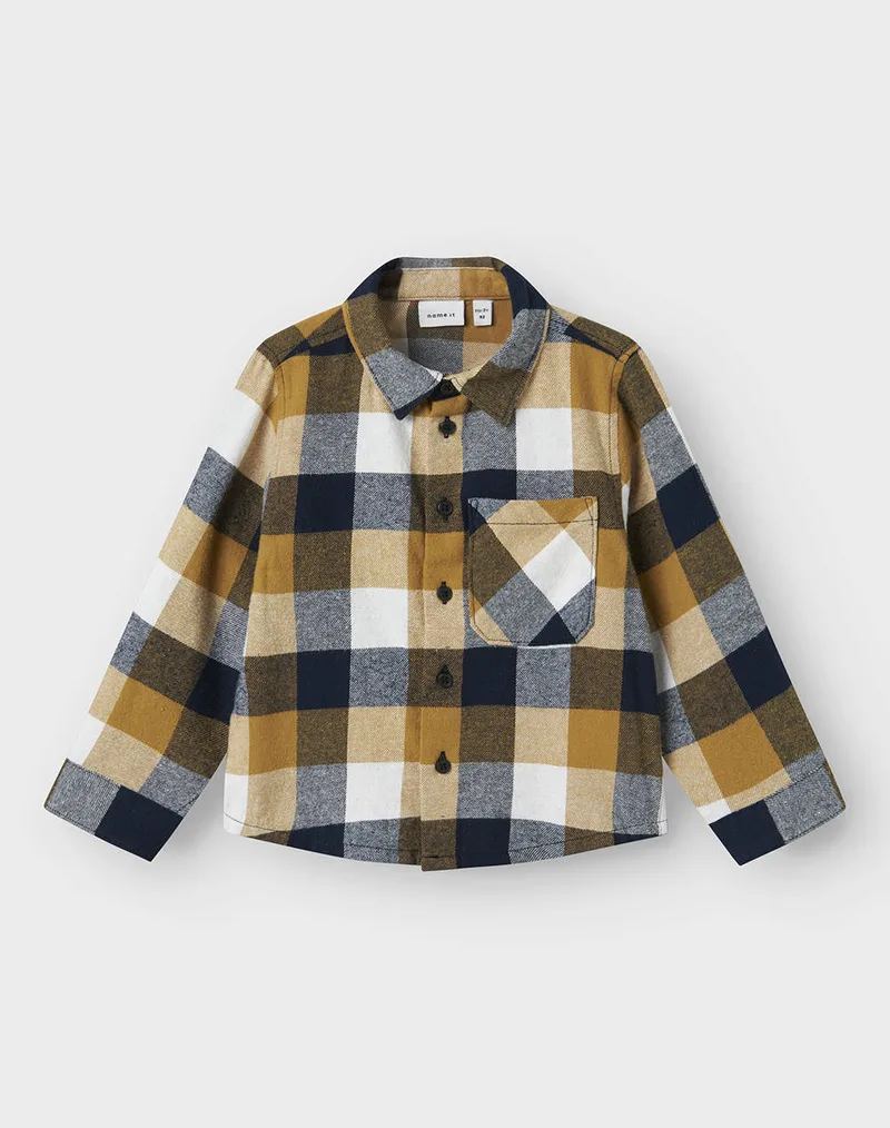 NAME IT NMMKEVIN LS NREG SHIRT 13244617-Navy Blazer Multi