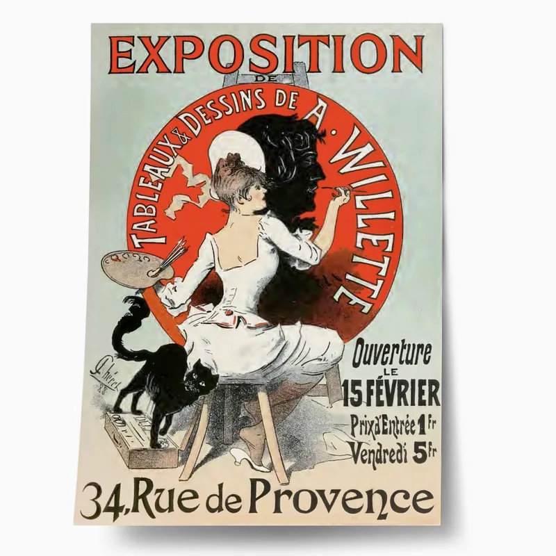 Πόστερ 1888 EXHIBITION OF PAINTINGS AND DRAWINGS