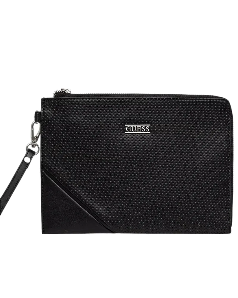 Guess Τσαντάκι Χειρός Boston Clutch PMBOSPP6235-BLA Μαύρο