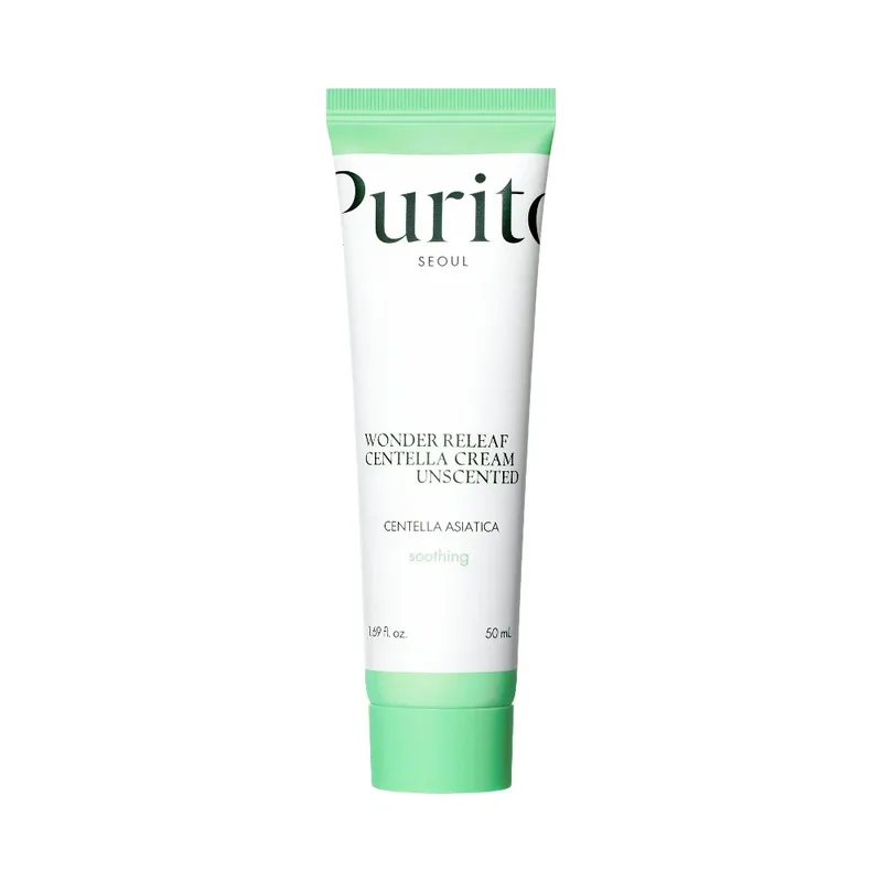 Purito Seoul Wonder Releaf Centella Cream Unscented Ενυδατική & Kαταπραϋντική Κρέμα Προσώπου Χωρίς Άρωμα 50ml