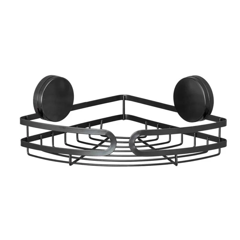 Γωνιακή Ραφιέρα Μπάνιου (27x20x9.8) Wenko Pavia Black 24872100