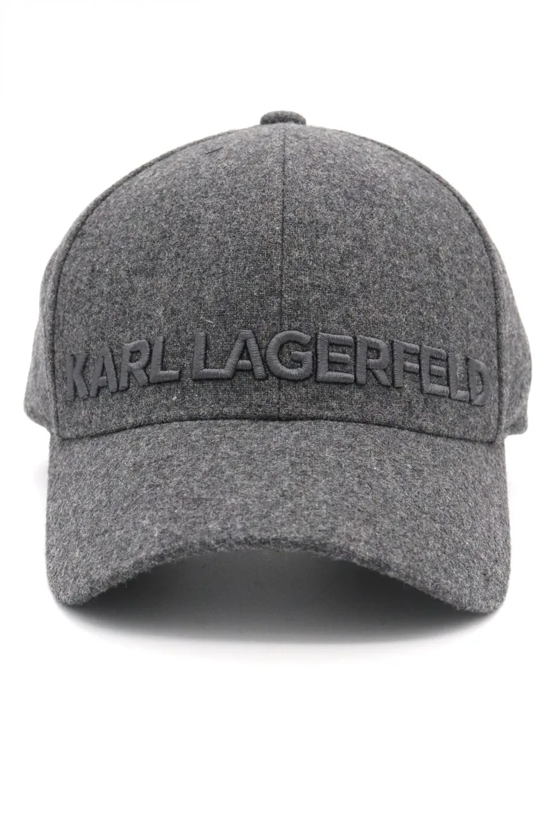 KARL LAGERFELD ΚΑΠΕΛΟ BASEBALL LOGO ΓΚΡΙ
